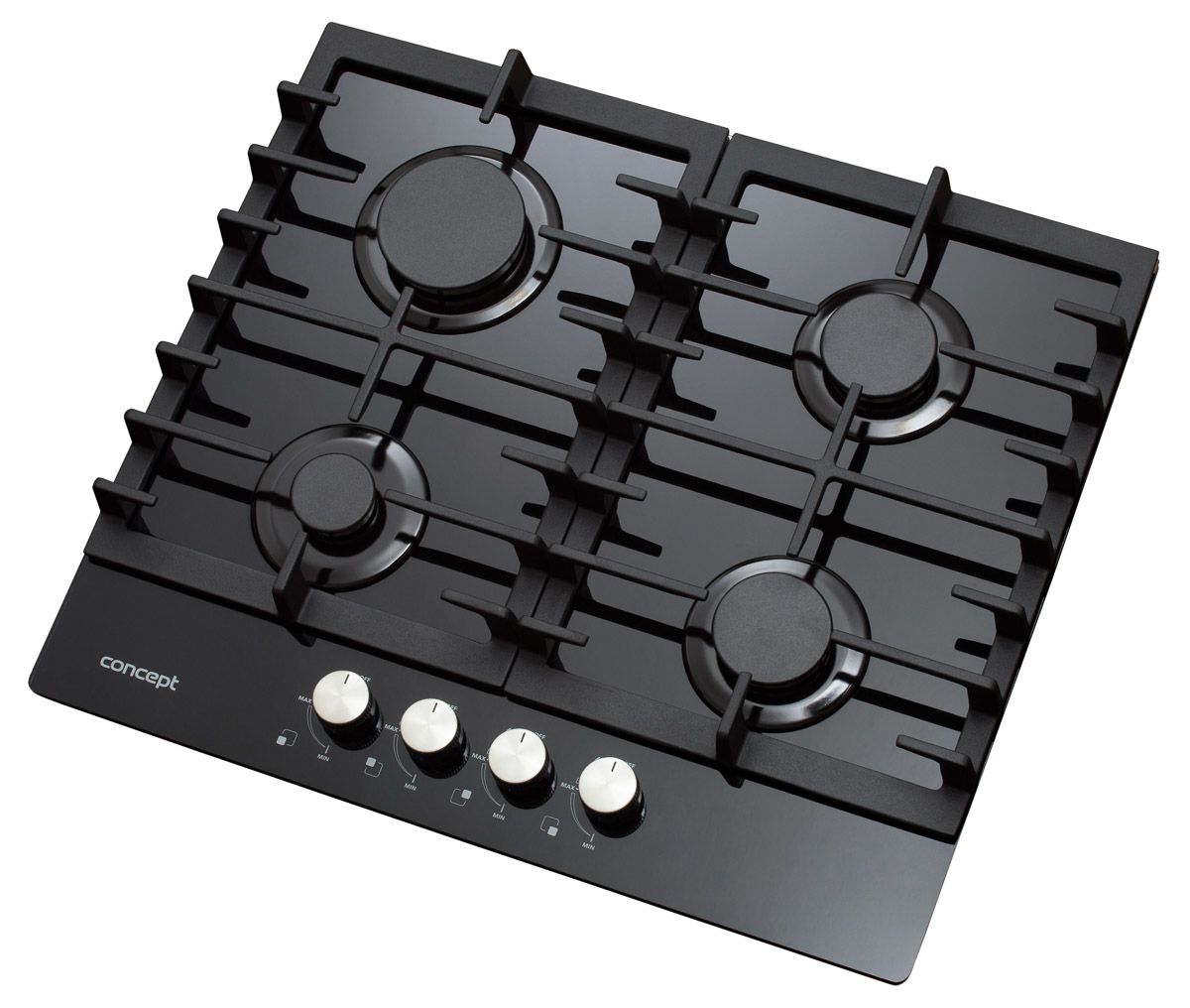 Газова варильна поверхня 60 cm загартоване скло Concept PDV7060 BLACK