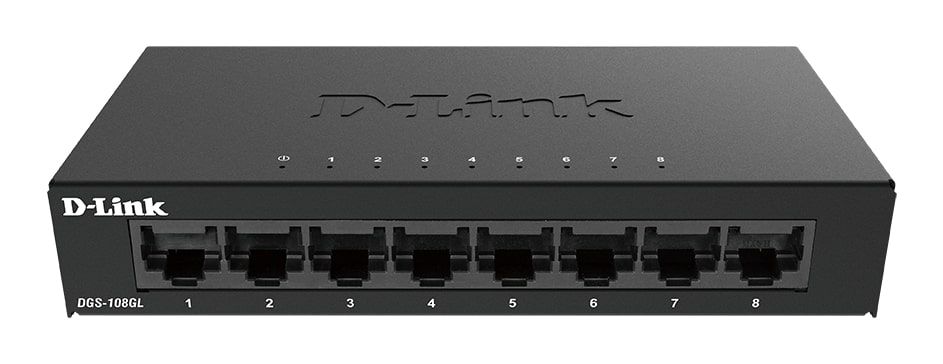 D-Link Комутатор DGS-108GL 8xGE, Некерований