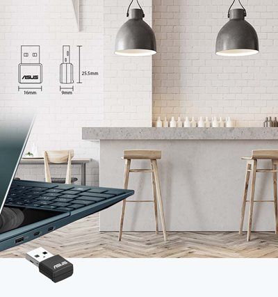 ASUS WiFi-адаптер USB-AX55 nano AX1800 USB 3.0 WPA3 MU-MIMO OFDMA