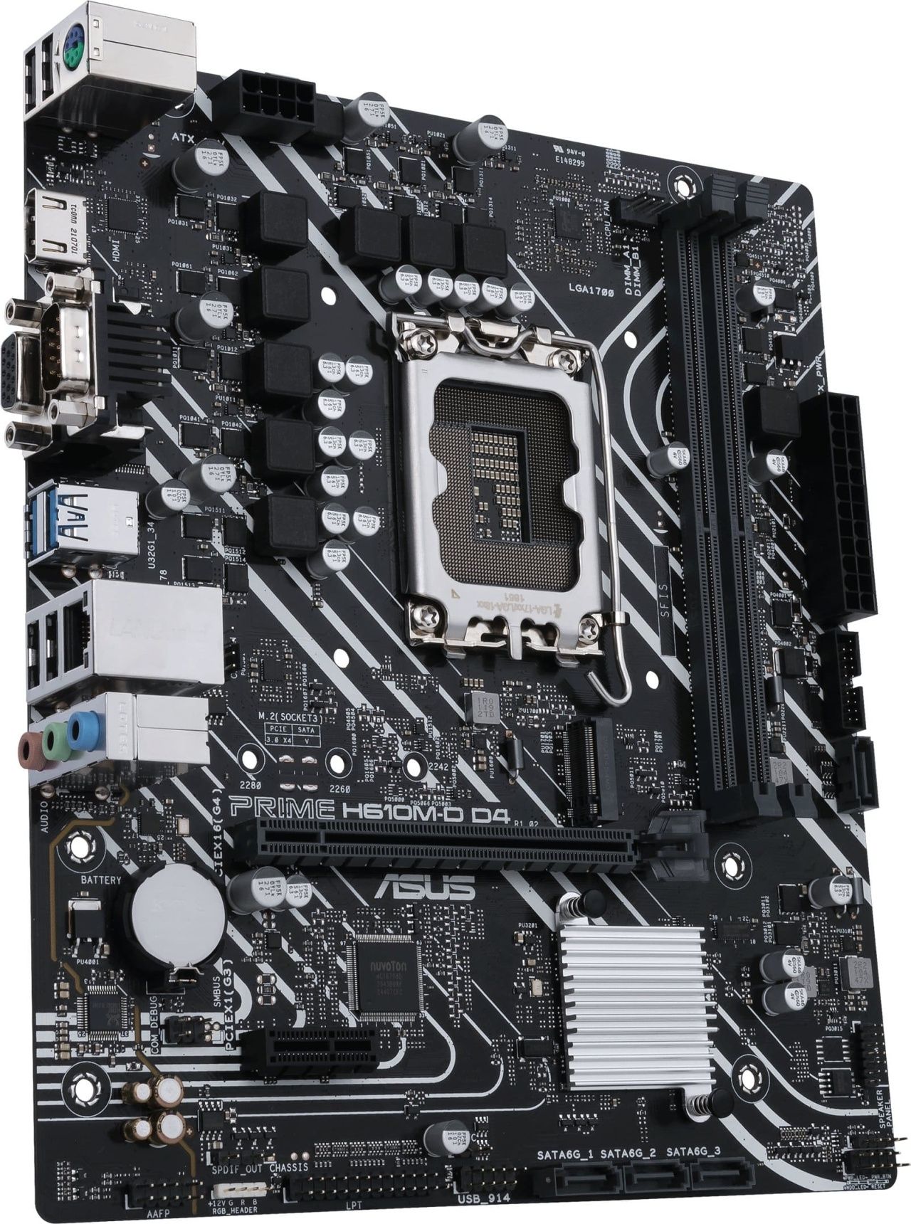 ASUS Материнcька плата PRIME H610M-D D4 s1700 H610 2xDDR4 M.2 HDMI D-Sub mATX