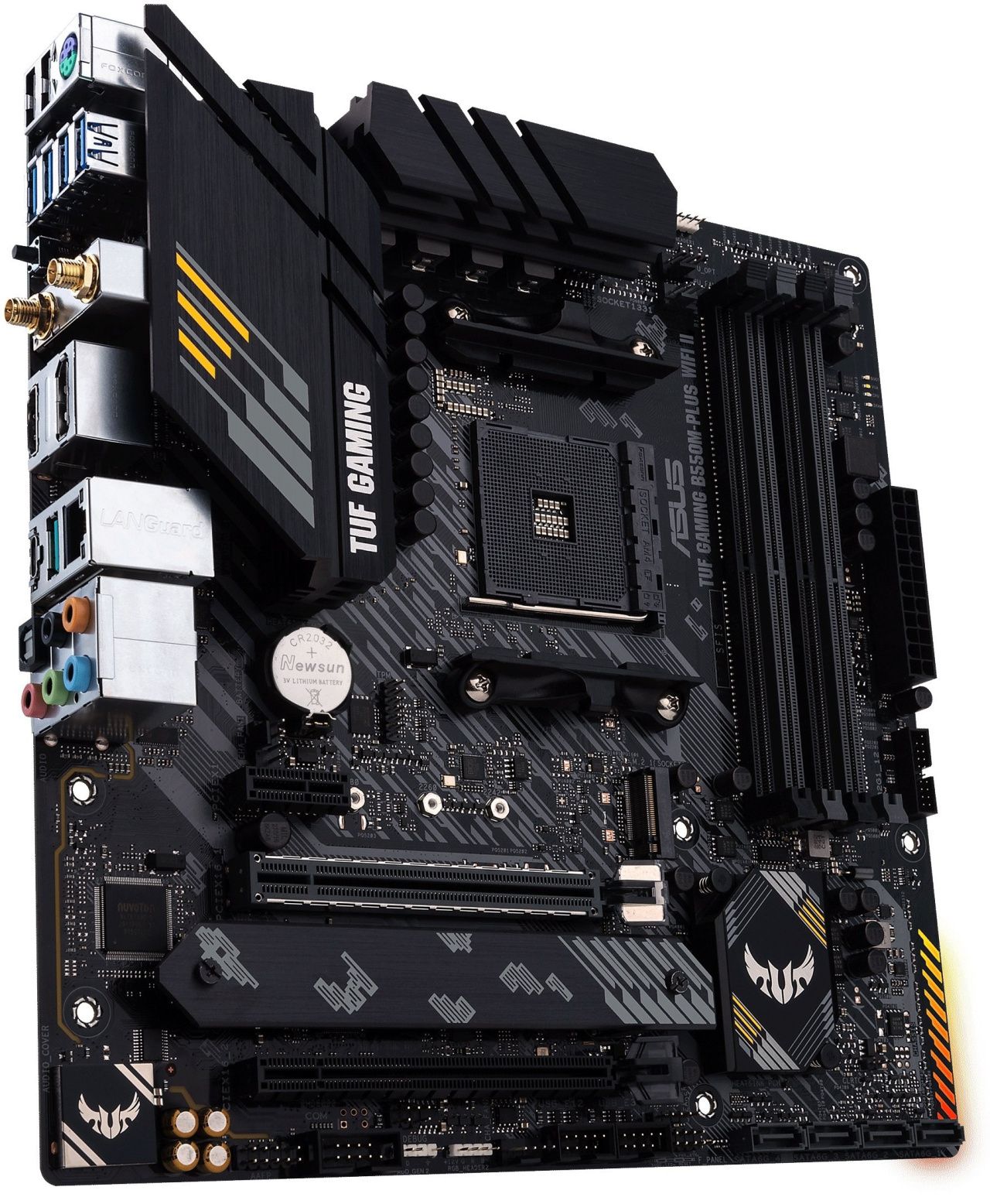 ASUS Материнcька плата TUF GAMING B550M-PLUS WIFI II sAM4 B550 4xDDR4 M.2 HDMI DP Wi-Fi BT mATX