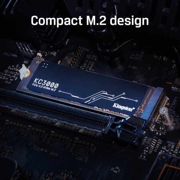 SSD накопичувач Kingston 1TB M.2 KC3000 NVMe 2280 (SKC3000S/1024G)