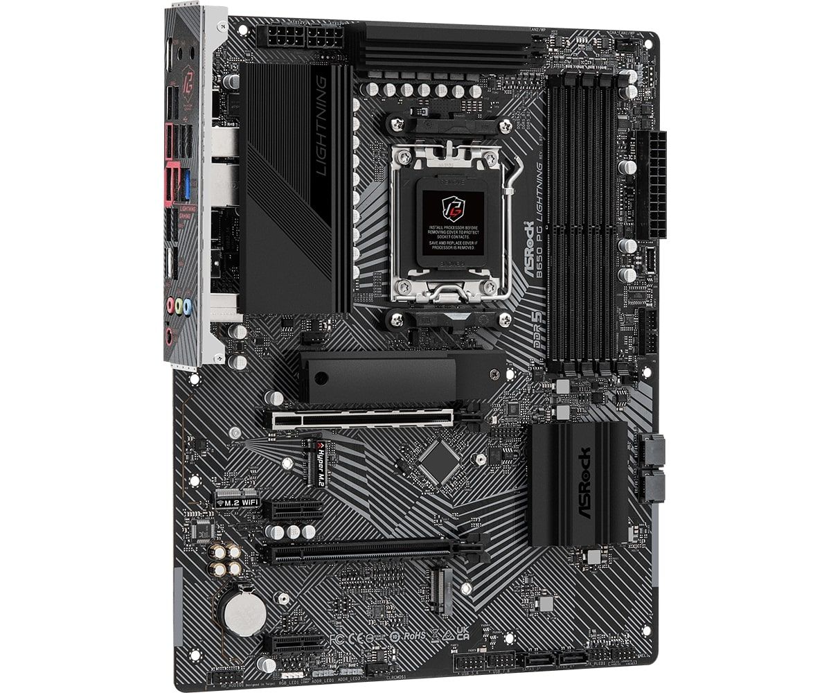 ASRock Материнська плата B650 PG LIGHTNING sAM5 B650 4xDDR5 HDMI ATX