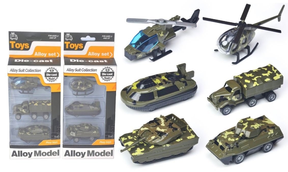 Іграшковий набір DIY Toys 3 одиниці бойової техніки в асортименті (CJ-4068197)