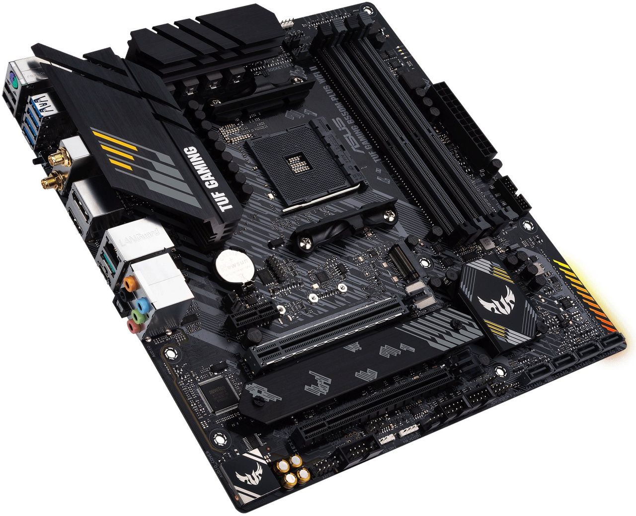 ASUS Материнcька плата TUF GAMING B550M-PLUS WIFI II sAM4 B550 4xDDR4 M.2 HDMI DP Wi-Fi BT mATX