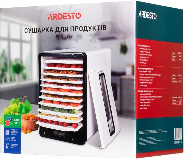 Сушарка для овочів і фруктів ARDESTO FDB-1138