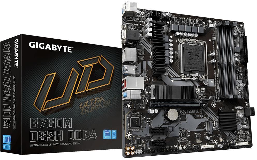 Материнська плата GIGABYTE B760M DS3H DDR4