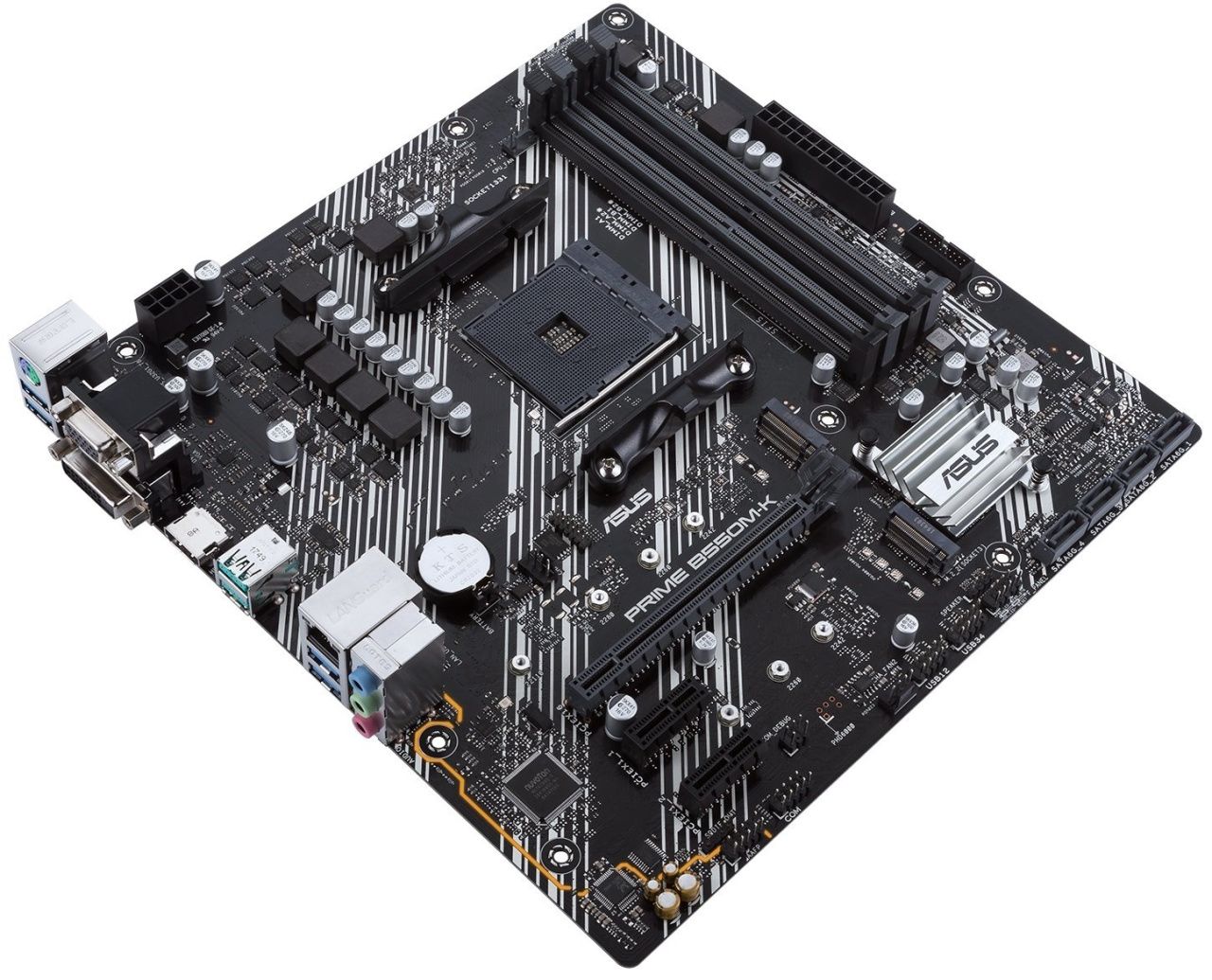 ASUS Материнcька плата PRIME B550M-K sAM4 B550 4xDDR4 M.2 HDMI DVI D-Sub mATX