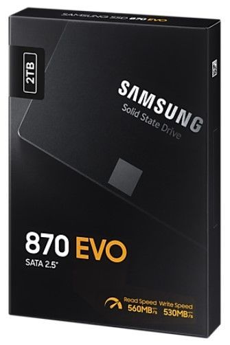SSD накопичувач Samsung 2TB 870 EVO 2.5" SATA (MZ-77E2T0B/EU) 