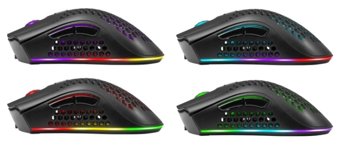 Миша Defender Warlock GM-709L RGB, Black (52709)