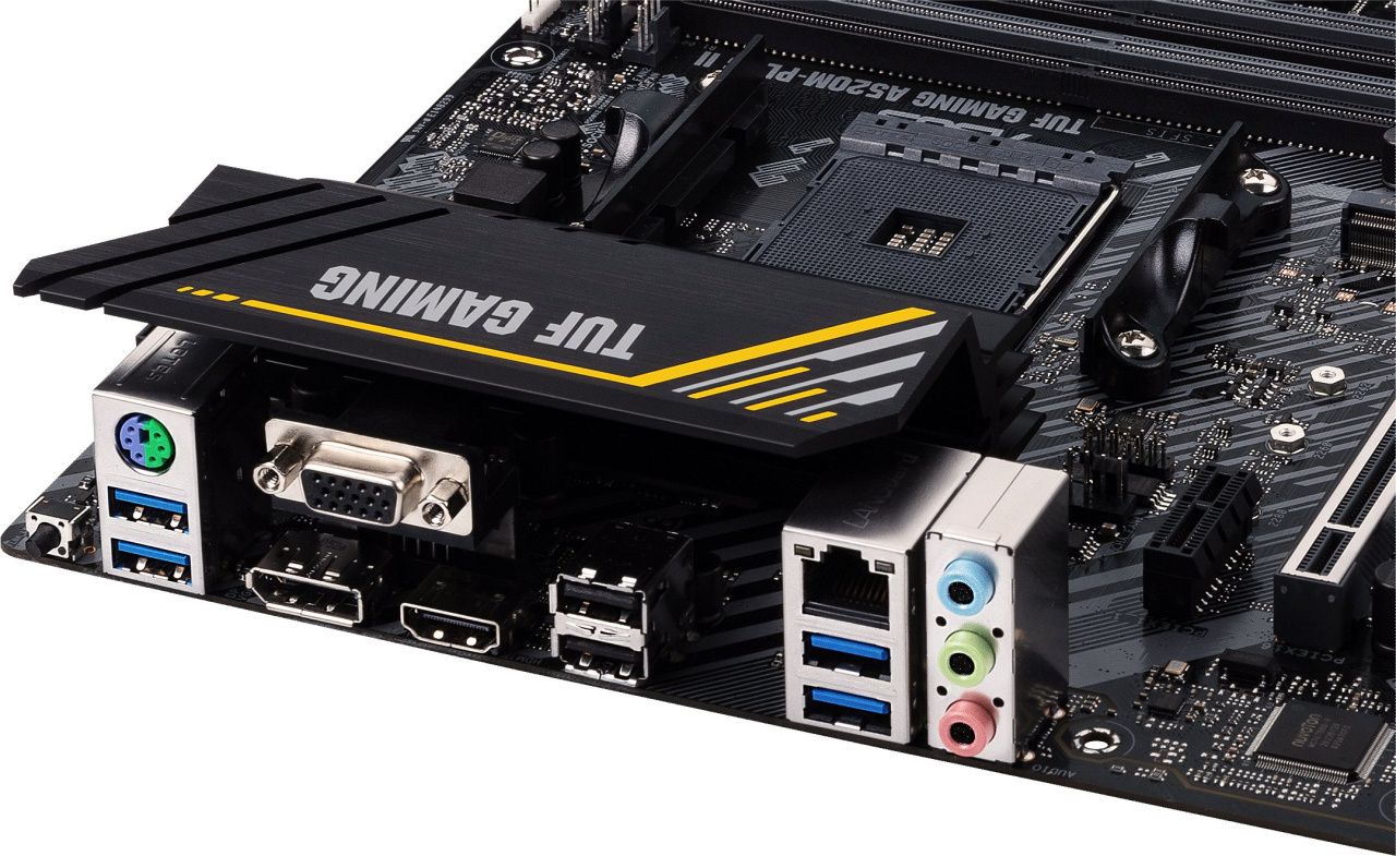 ASUS Материнcька плата TUF GAMING A520M-PLUS II sAM4 A520 4xDDR4 HDMI DVI D-Sub mATX