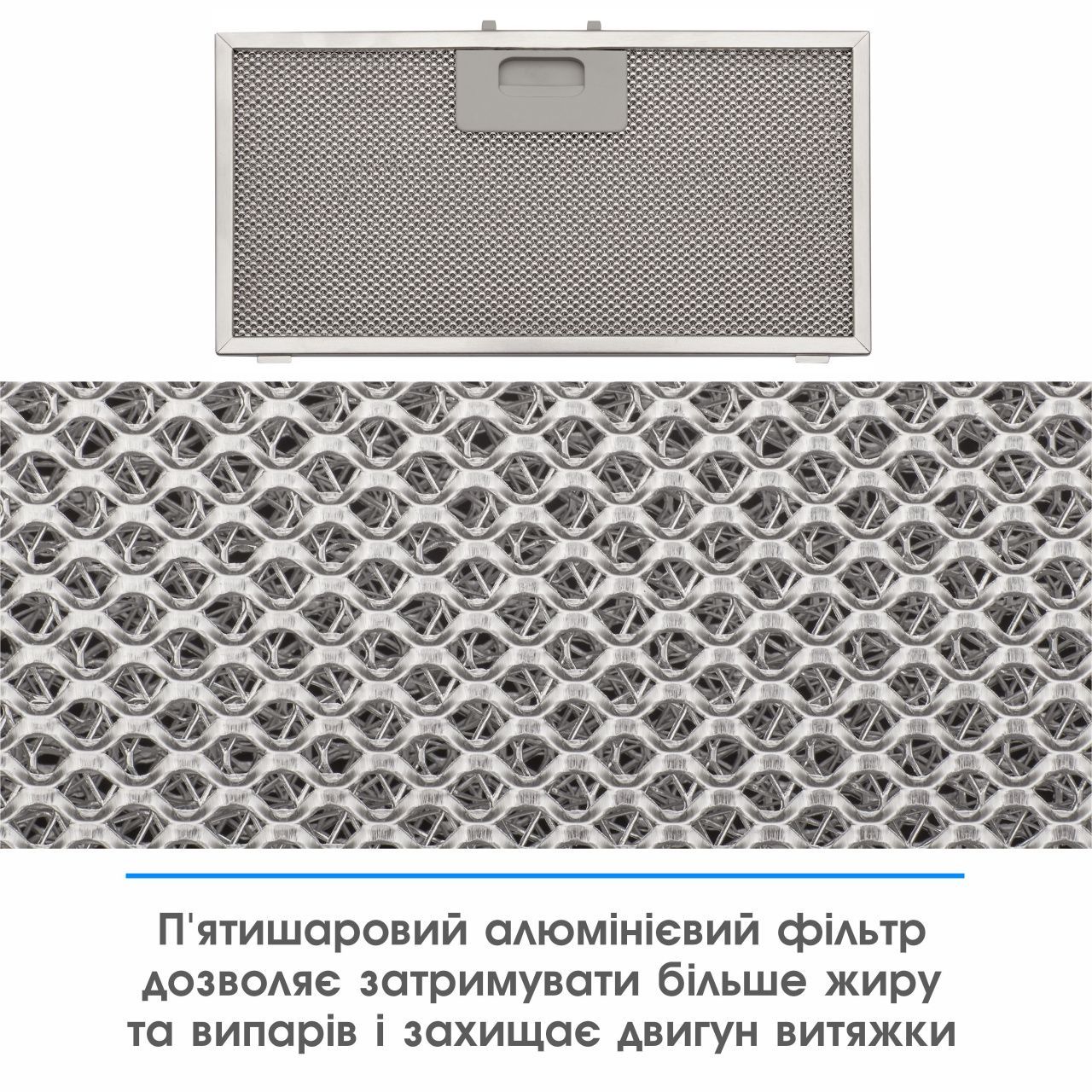Витяжка ELEYUS GEMINI 700 LED 52 WH