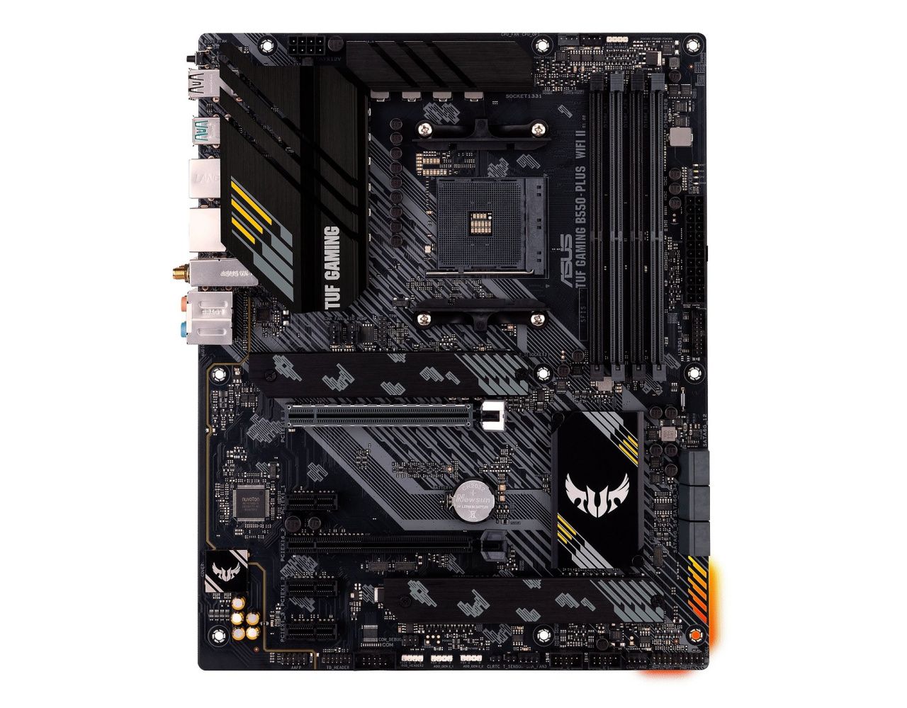 ASUS Материнcька плата TUF GAMING B550-PLUS WIFI II sAM4 B550 4xDDR4 M.2 HDMI DP Wi-Fi BT ATX