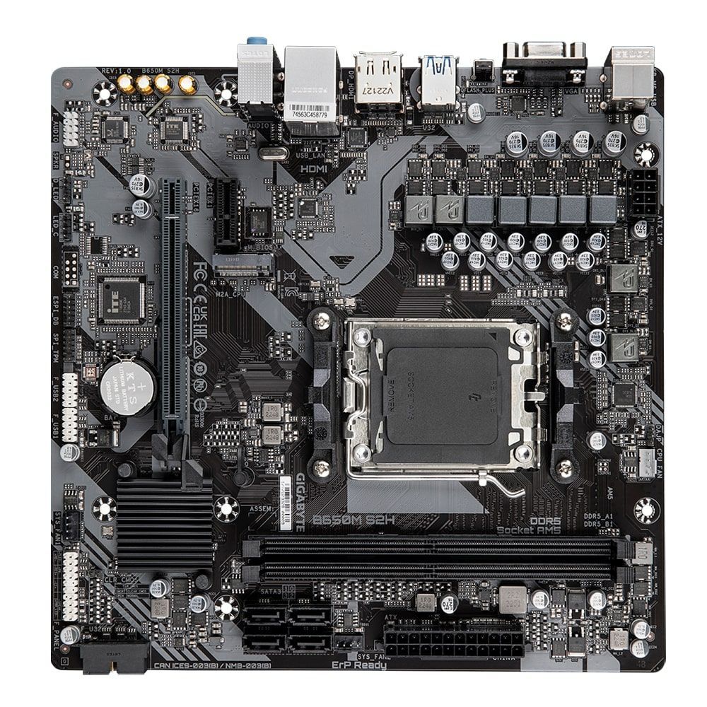Gigabyte Материнська плата B650M S2H sAM5 B650 2xDDR5 M.2 HDMI DP mATX