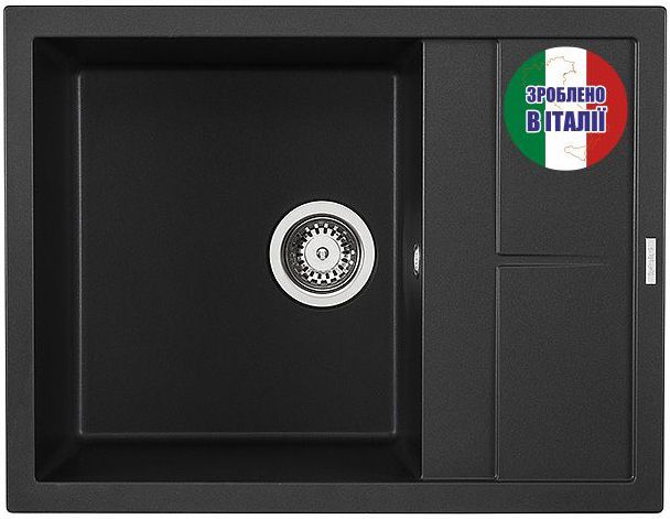 Кухонна мийка граніт ELLECI UNICO 125 NERO 40