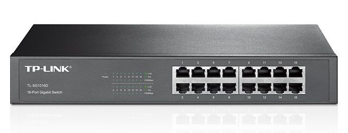 TP-Link Комутатор TL-SG1016D 16xGE некерований 13" 1U TP-Link Комутатор TL-SG1016D 16xGE некерований 13" 1U