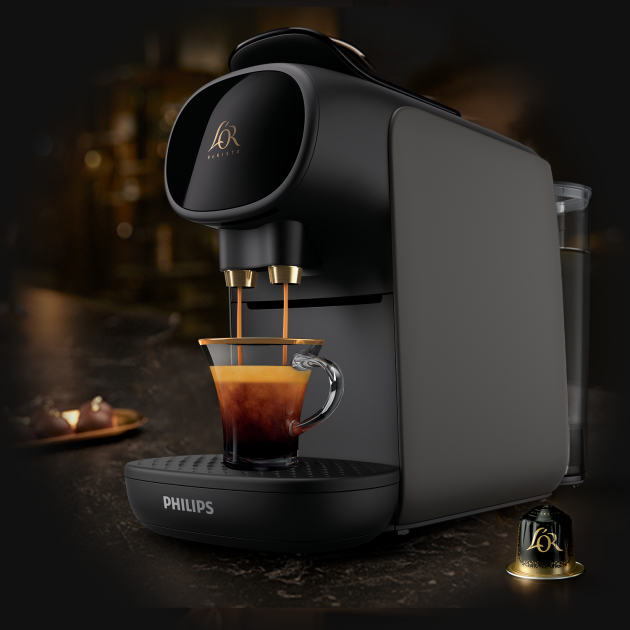 Кавоварка капсульна PHILIPS L'OR BARISTA Sublime (LM9012/60) + дегустаційний сет кава в капсулах L'OR (50 капсул) (8711000683965)