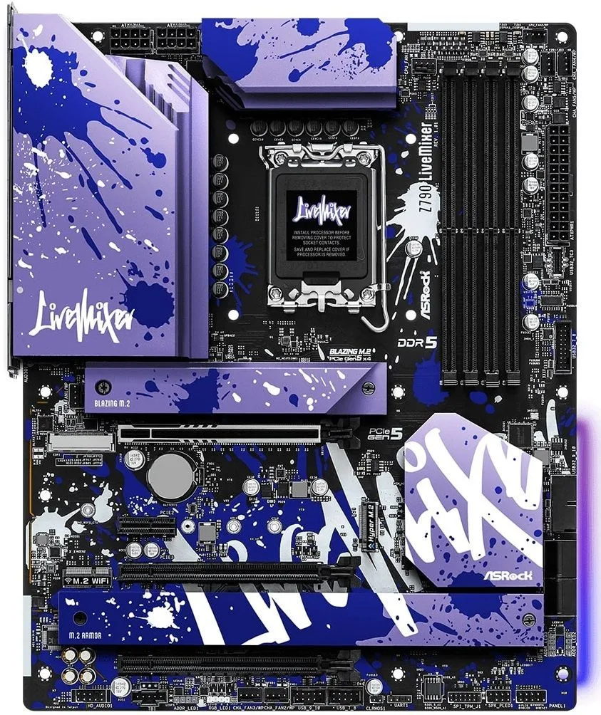 ASRock Материнська плата Z790 LIVEMIXER s1700 Z790 4xDDR5 M.2 HDMI DP ATX
