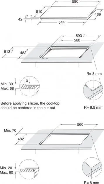 Варильна поверхня газова WHIRLPOOL GOFL629WH