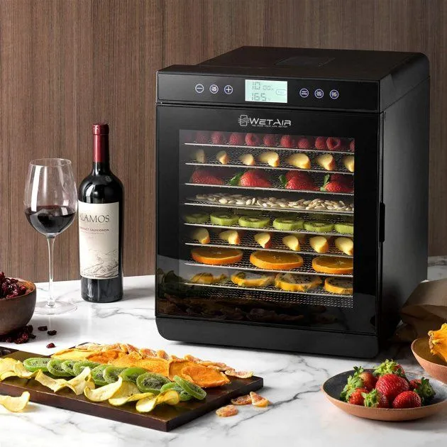 Сушарка для овочів і фруктів WetAir WFD-K700BSS з металевими лотками