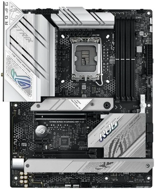ASUS Материнcька плата ROG STRIX B760-A GAMING WIFI s1700 B760 4xDDR5 M.2 HDMI DP Wi-Fi BT ATX білий
