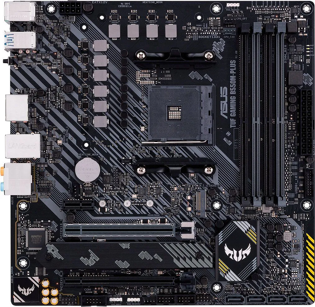 ASUS Материнcька плата TUF GAMING B550M-PLUS sAM4 B550 4xDDR4 M.2 HDMI DP mATX