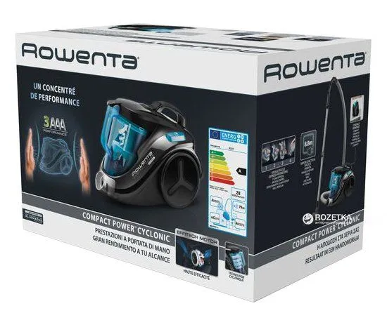Пилосос без мішка Rowenta Compact Power Cyclonic RO3731EA 3AAA Ecomotor