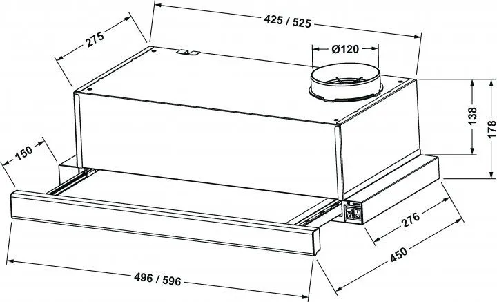 Витяжка Eleyus BREEZE 470 50 BL