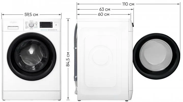 Пральна машина повногабаритна WHIRLPOOL FFB 8248 BV UA