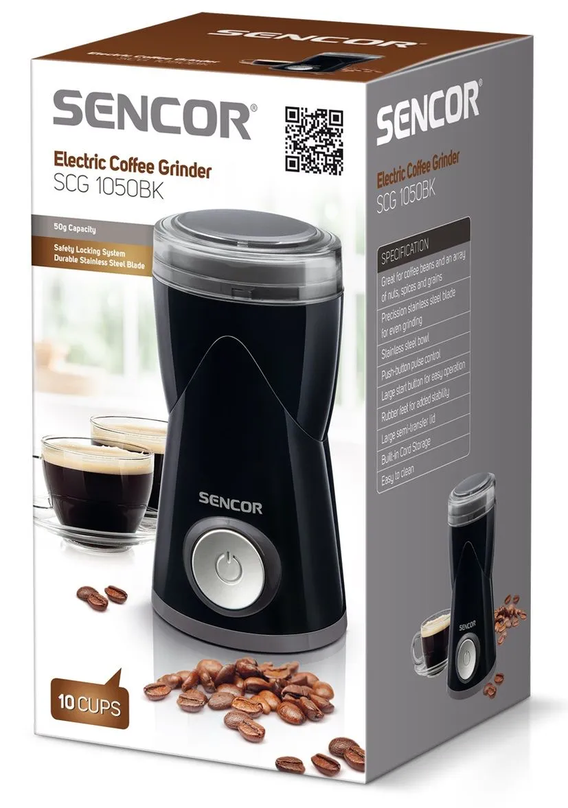Кофемолка электрическая Sencor SCG1050BK (SCG1050BK)