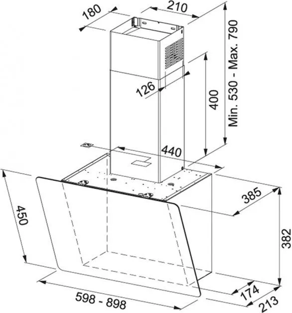 Витяжка FRANKE Smart Vertical 2.0 FPJ 615 V BK/DG A (330.0573.294)