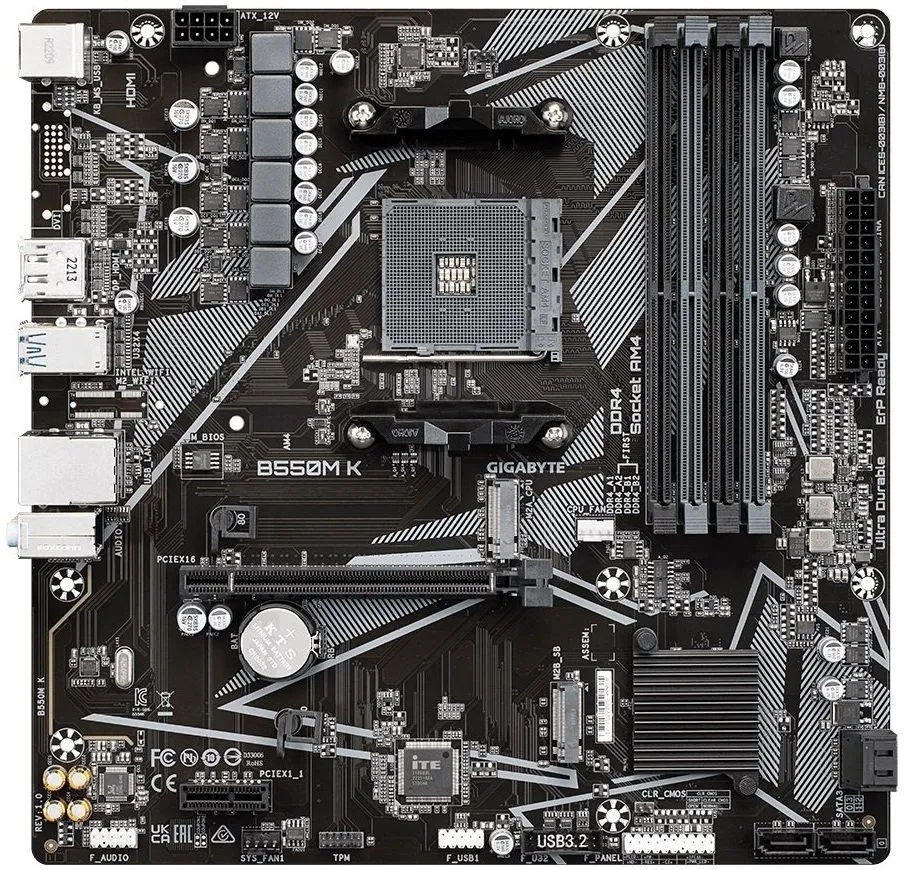 Материнська плата GIGABYTE B550M K