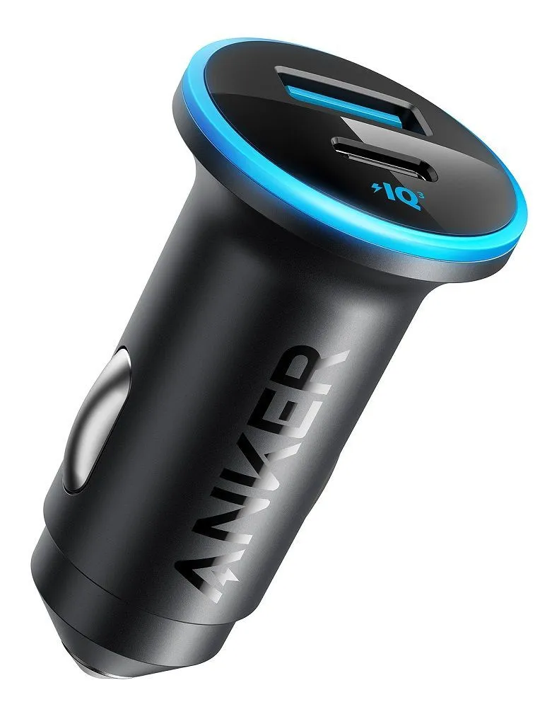 Автомобільний зарядний пристрій Anker 323 PowerDrive 52.5W 1xUSB-A, 1xUSB-C, PIQ3.0 Black (A2735G11)