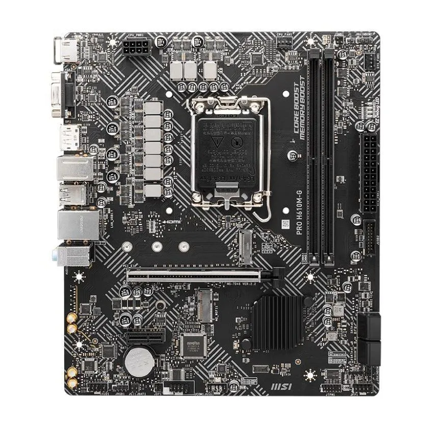 MSI Материнcька плата PRO H610M-G s1700 H610 2xDDR5 M.2 HDMI DP DSub mATX