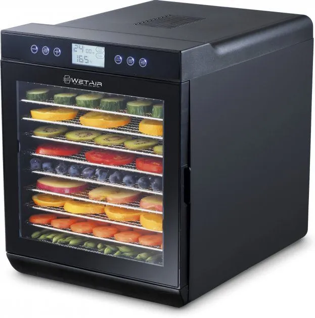 Сушарка для овочів і фруктів WetAir WFD-K700BSS з металевими лотками