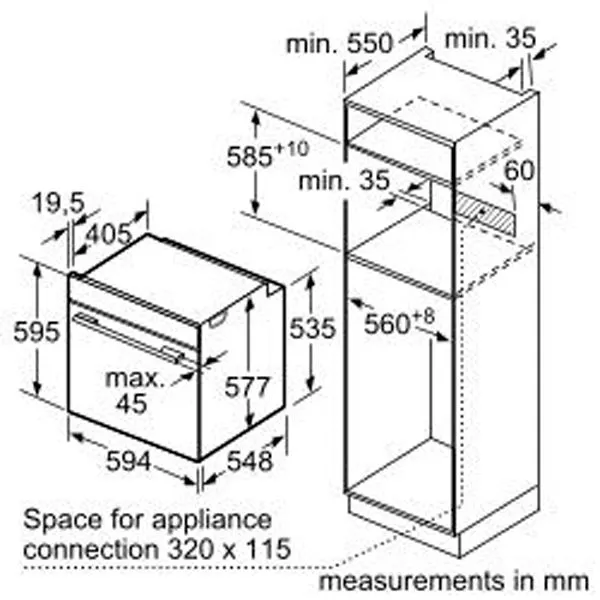 Вбудована духова шафа Bosch HBG7741W1