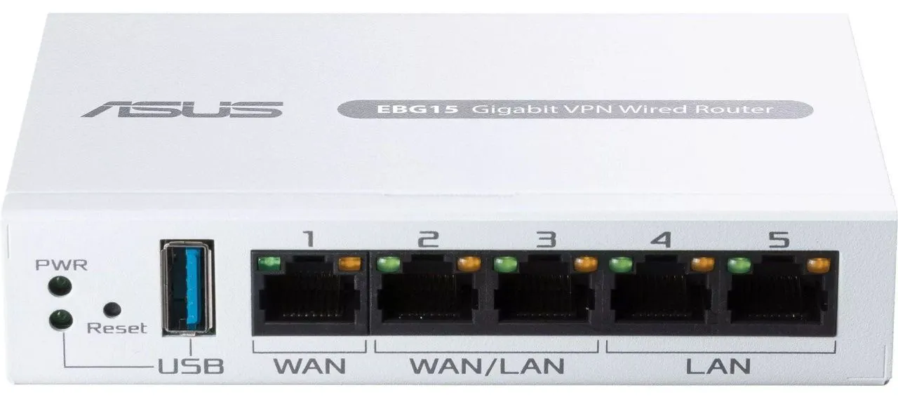 ASUS Маршрутизатор ExpertWiFi EBG15 2xGE LAN 1xGE WAN, 2xGE WAN/LAN, USB 3.2, BT