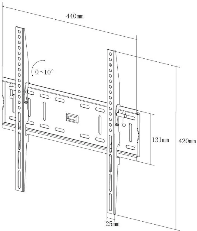 Кронштейн настінний X-Digital STEEL ST315 Black