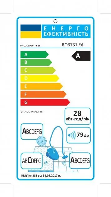 Пилосос без мішка Rowenta Compact Power Cyclonic RO3731EA 3AAA Ecomotor