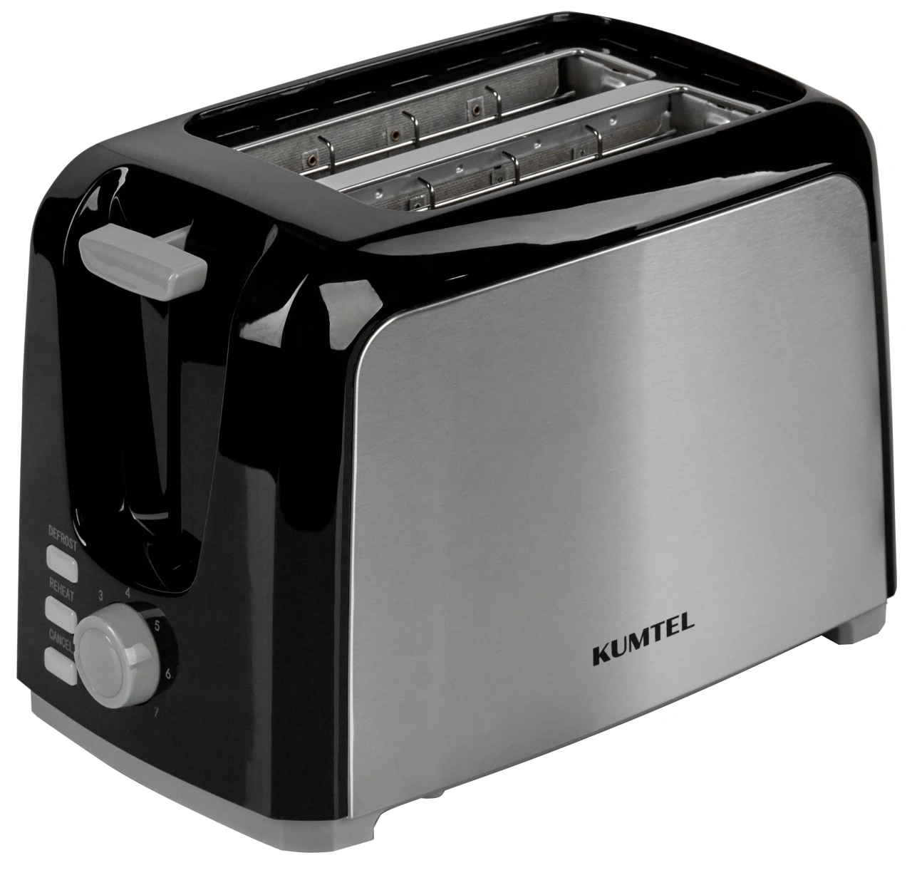 Тостер KUMTEL HTS-02 BLACK & STAINLES STEEL