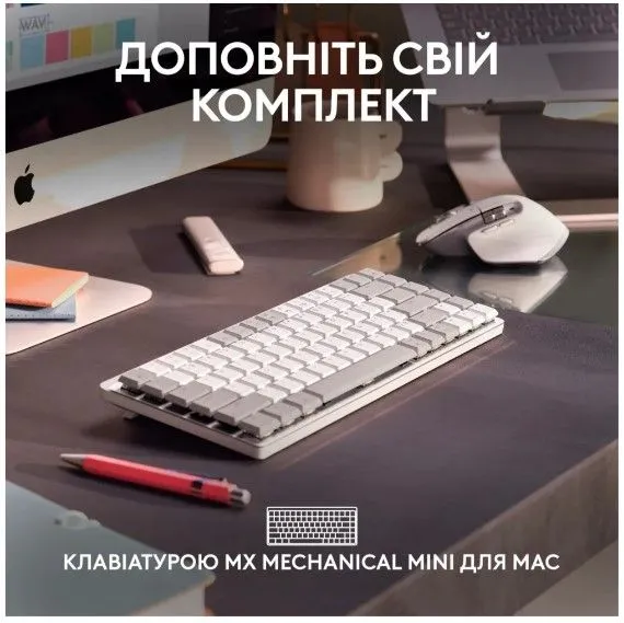 Миша Logitech MX Master 3S For Mac Performance Wireless Pale Grey (910-006572)