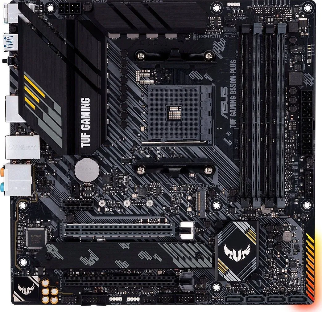 ASUS Материнcька плата TUF GAMING B550M-PLUS sAM4 B550 4xDDR4 M.2 HDMI DP mATX