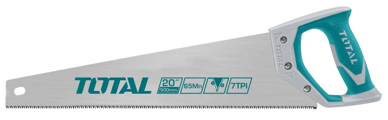 Ножівка по дереву TOTAL THT55206 7 зубців на дюйм, довжина 500мм.