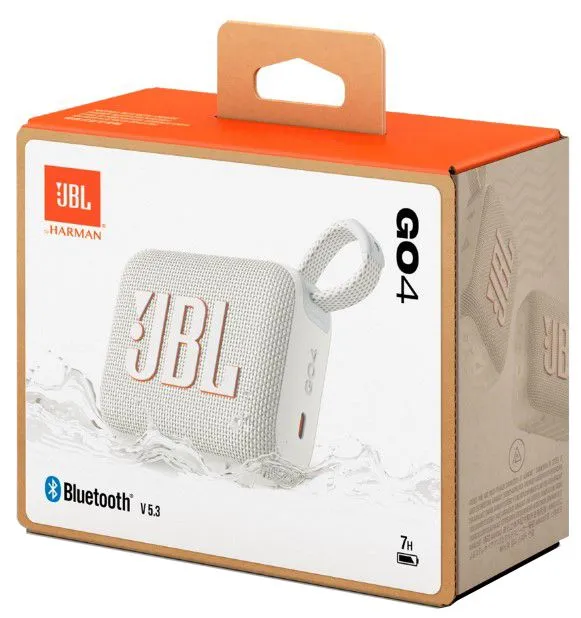 Портативна акустика JBL Go 4 White (JBLGO4WHT)