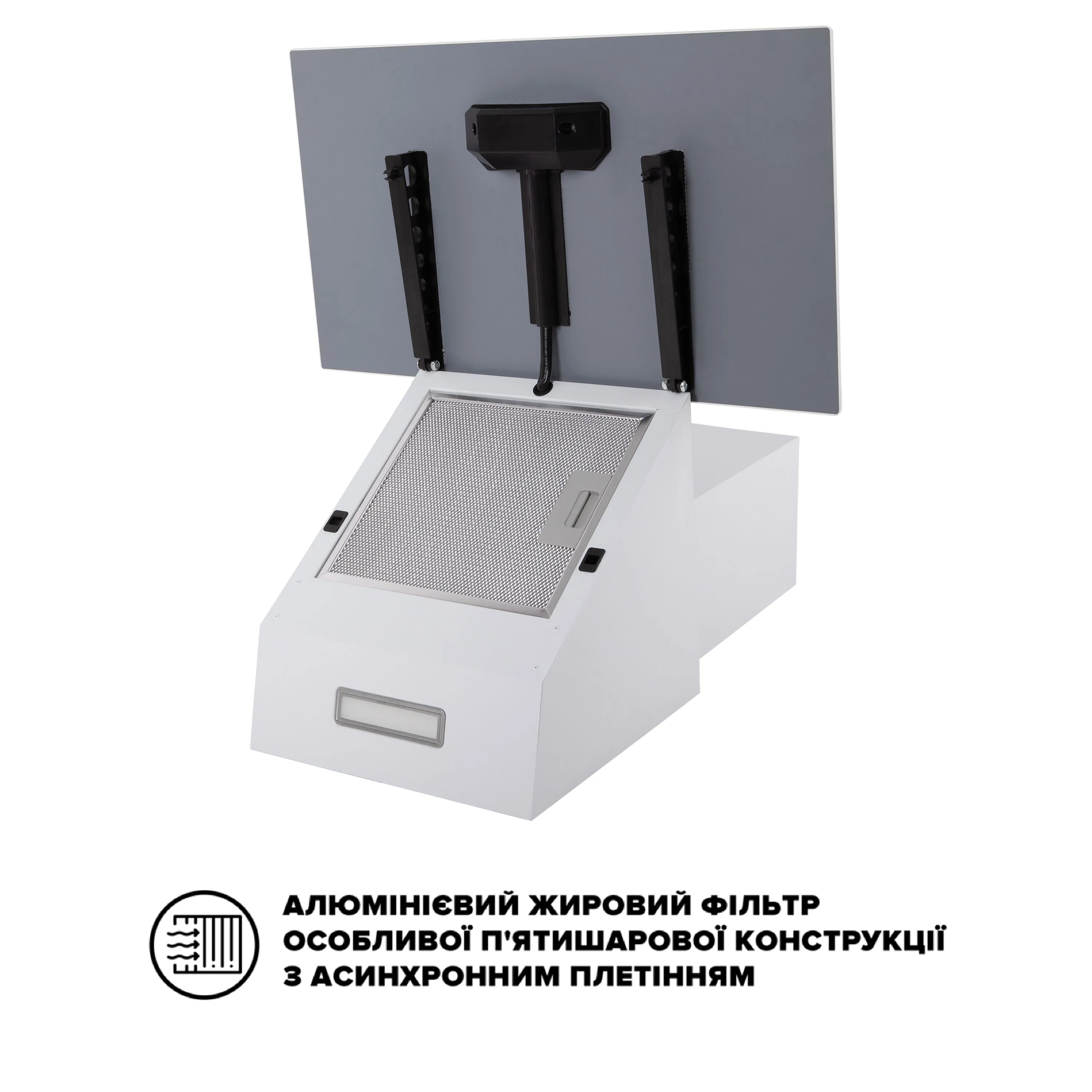 Витяжка INTERLINE TEFFI WH A/60/GL/PB