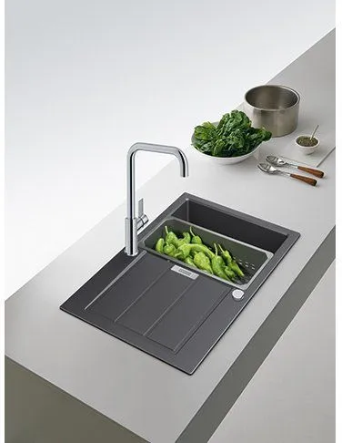 Кухонна мийка FRANKE Sirius 2.0 S2D 611-78 (143.0621.190) тектонайт чорна