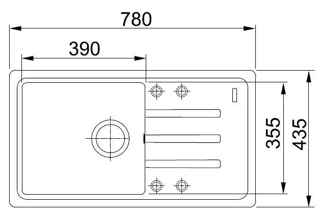 Кухонна мийка граніт FRANKE MALTA BSG 611-78 (114.0375.036) бежевий + вентиль + сифон