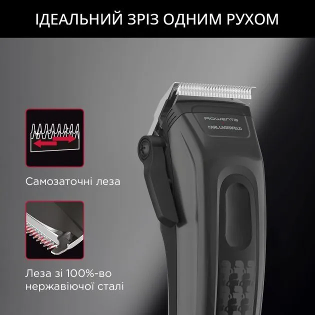 Машинка для стриження волосся Rowenta x KARL LAGERFELD Perfect Line TN152LF0