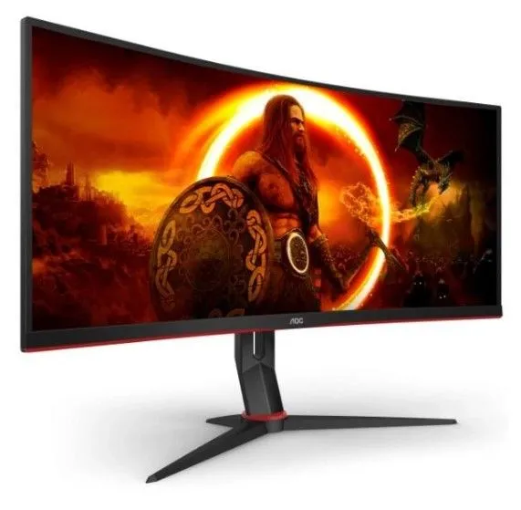Монiтор 34" AOC CU34G2XP/BK Black/Red