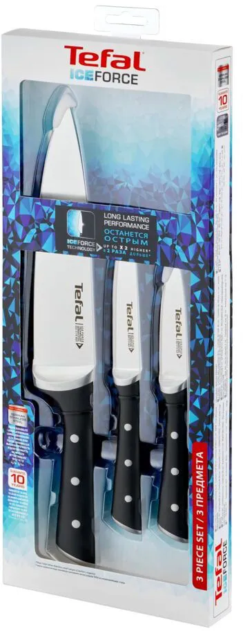 Набір ножів Tefal Ice Force 3 предмети (K2323S74)